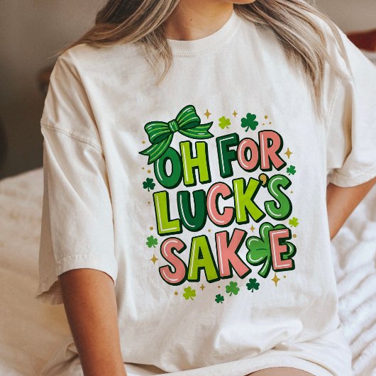 Oh Um Des Glückes Willen St Patricks Day Tri-Blend Shirt