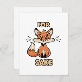 Oh um Fuchs herum Begleitkarte (Vorne/Hinten)