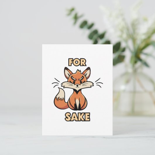 Oh um Fuchs herum Begleitkarte (Stehend Vorderseite)