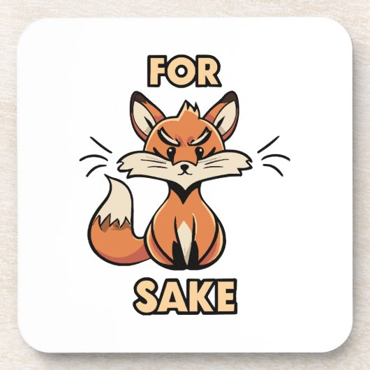 Oh um Fuchs herum Getränkeuntersetzer (Vorderseite)