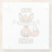 Oh um Fuchs herum Glasuntersetzer (Rückseite)
