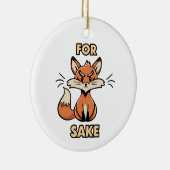 Oh um Fuchs herum Keramik Ornament (Rechts)