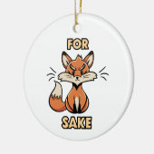 Oh um Fuchs herum Keramik Ornament (Links)