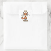 Oh um Fuchs herum Quadratischer Aufkleber (Tasche)