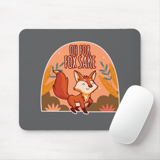 Oh verdammt noch mal Süßer und Lustiger Fuchs Mousepad (Mit Mouse)