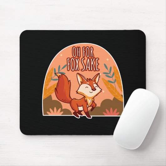 Oh verdammt süßer und lustiger Fuchs Mousepad (Mit Mouse)