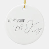 OH Verehrung des Königsschmucks / Buffalo Kariert Keramik Ornament (Vorne)