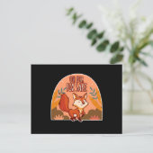 Oh verflixt süßer und lustiger Fuchs Postkarte (Stehend Vorderseite)