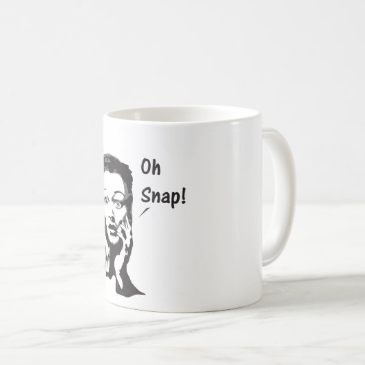 Oh Verschluss! Kaffeetasse (VorderseiteRechts)