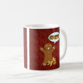 Oh Verschluss! Lustiger Lebkuchen-Mann Kaffeetasse (VorderseiteRechts)