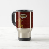 Oh Verschluss! Lustiger Lebkuchen-Mann Reisebecher (Vorderseite Links)