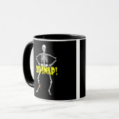 Oh Verschluss, lustiges Skeleton Halloween Tasse (Vorderseite Links)