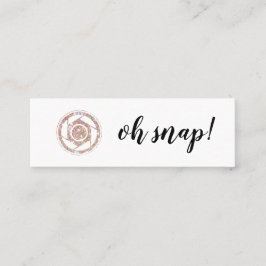 Oh Verschluss! Mini Visitenkarte