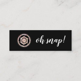 Oh Verschluss! Mini Visitenkarte