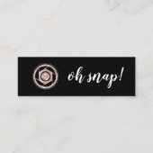 Oh Verschluss! Mini Visitenkarte (Vorderseite)