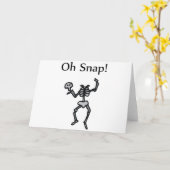 Oh Verschluss! (Skelett) Karte (Gelbe Blume)