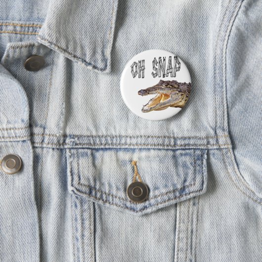 OH-VERSCHLUSS - verärgerter Alligator Button (Beispiel)