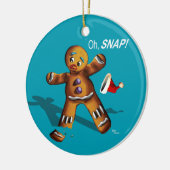 Oh Verschluss! Weihnachtsverzierung (aquamarin) Keramikornament (Links)