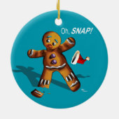 Oh Verschluss! Weihnachtsverzierung (aquamarin) Keramikornament (Hinten)