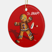 Oh Verschluss! Weihnachtsverzierung (rot) Keramikornament (Links)