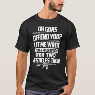 Oh Waffen Offend du Lasse mir schreiben Sie eine V T-Shirt