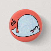 oh Wal, wordplay kawaii Aquarell (Button zurück) Button (Vorderseite)