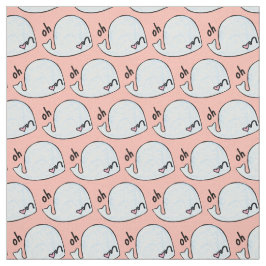 oh Wal, wordplay kawaii Aquarell durch den Garten Stoff