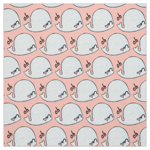 oh Wal, wordplay kawaii Aquarell durch den Garten Stoff