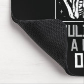 Oh warte Funny Skeleton trinken Kaffee Lover Hallo Mousepad (Ecke)