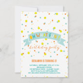 Oh, was Fun Confetti Kindergeburtstag Party einlad Einladung (Vorderseite)