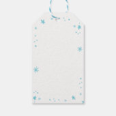 OH WAS FUN strahlend moderne bunte Typografie Geschenkanhänger (Rückseite)