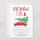 OH WAS FUN Weihnachten Party EDITABLE Einladung (Vorderseite)
