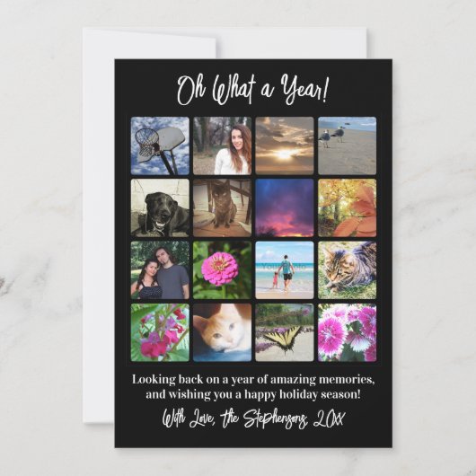Oh, was für ein Jahr im Review 16 Foto Picture Col Karte (Vorderseite)