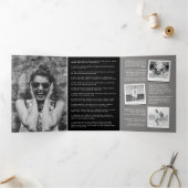 Oh! Was für ein Jahr in der Überprüfung Moderne 20 Dreifach Gefaltete Urlaubskarte (Innenseite)