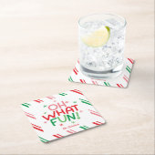 Oh, was für ein lustiges Weihnachten Rechteckiger Pappuntersetzer (Vor Ort)