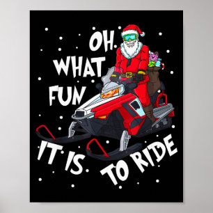 Oh, was für ein Spaß es ist, den Weihnachtsmann Sa Poster
