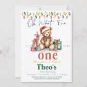 Oh, was für ein Spaß es ist, ein Teddy-Bär-Einladu Einladung (Vorderseite)