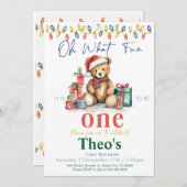 Oh, was für ein Spaß es ist, ein Teddy-Bär-Einladu Einladung (Vorne/Hinten)