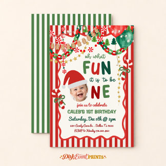 Oh, was für ein Spaß es ist, einen Weihnachtsgebur Einladung