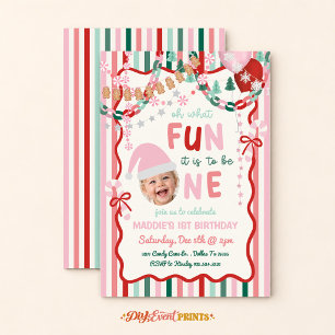 Oh, was für ein Spaß es ist, einen Weihnachtsgebur Einladung