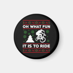 Oh Was Für Ein Spaß Es Ist, Fahrrad Weihnachten Magnet