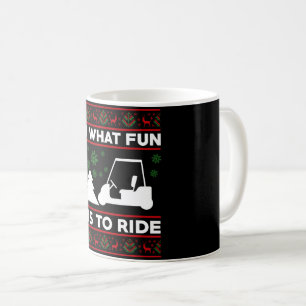 Oh Was Für Ein Spaß Es Ist, Golf Cart Weihnachten  Kaffeetasse