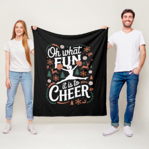 Oh was für ein Spaß es ist, hässliches Cheerleadin Fleecedecke