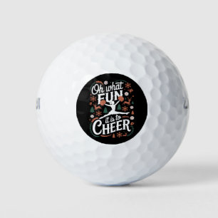 Oh was für ein Spaß es ist, hässliches Cheerleadin Golfball
