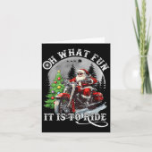 Oh was für ein Spaß es ist, lustiges Motorrad Weih Karte (Vorderseite)