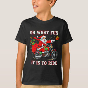 Oh was für ein Spaß es ist, Motorrad Biker lustig T-Shirt
