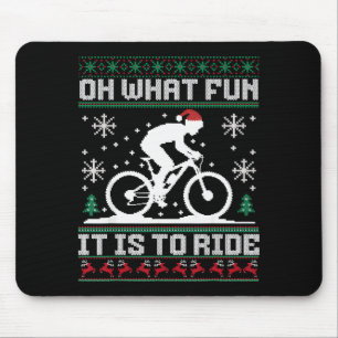 Oh was für ein Spaß es ist, Mountainbike zu fahren Mousepad
