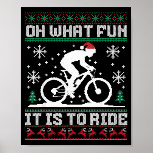Oh was für ein Spaß es ist, Mountainbike zu fahren Poster