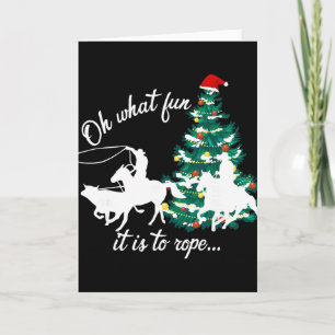 Oh was für ein Spaß es ist, Rodeo Western Cowboy C Karte