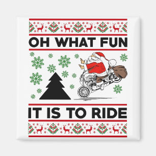Oh was für ein Spaß es ist, Santa Motocross Dirt B Magnet